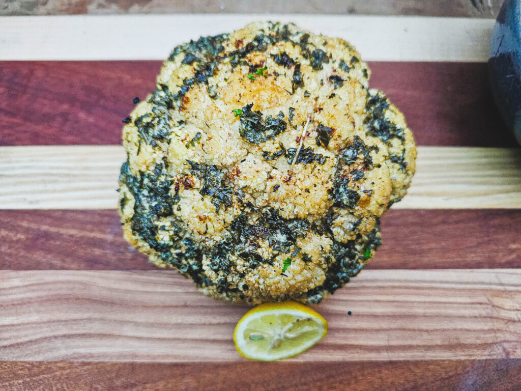 Bloemkool kruidenboter eindfoto